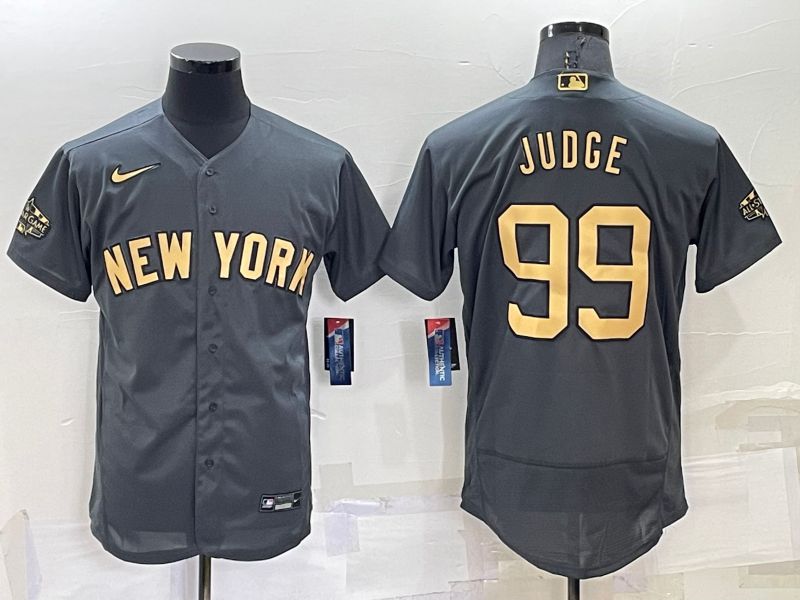 Men New York Yankees 99 Judge Grey 2022 All Star Elite Nike MLB Jerseys